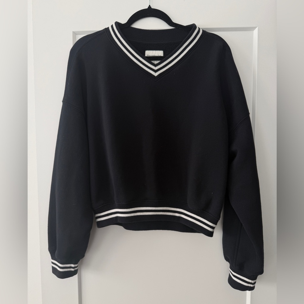 Striped Abercrombie Crewneck